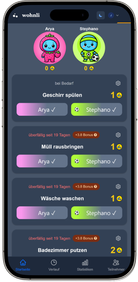 wohnli App Mockup